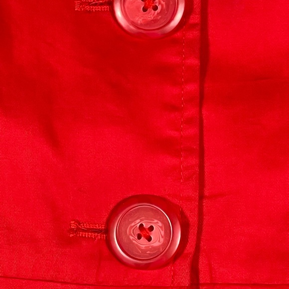 Jack by BB Dakota Vibrant Red Coat. French girl, Carolyn Kennedy, Whimsy, Bold - Picture 5 of 9